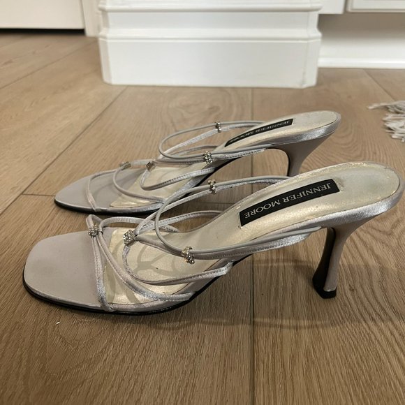 strappy evening shoes